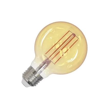 LED elektros lemputė FILAMENT SLIM VINTAGE G80 E27/4,5W/230V 1800K