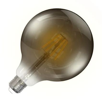 LED elektros lemputė FILAMENT SMOKE G125 E27/4W/230V 2000K