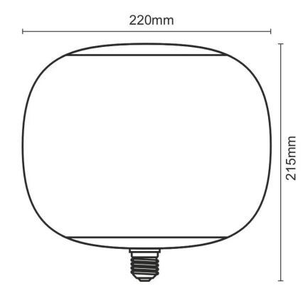 LED elektros lemputė FILAMENT SMOKE T220 E27/4W/230V 1800K