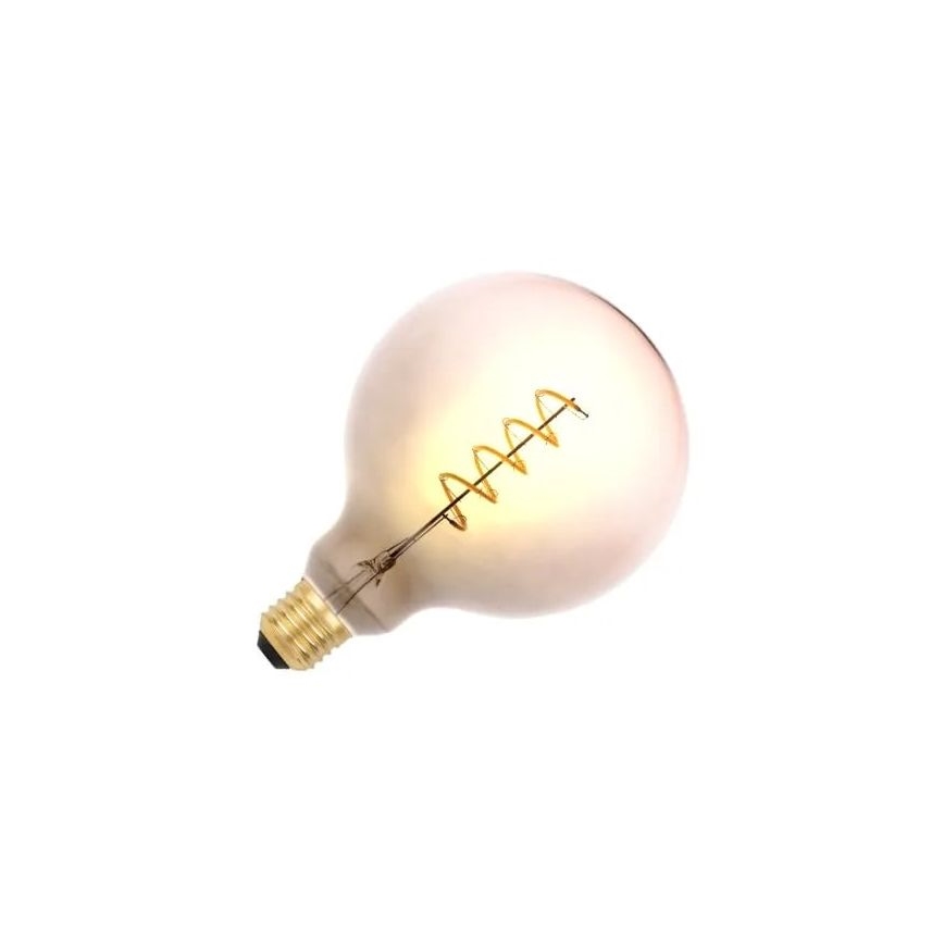 LED elektros lemputė FILAMENT SPIRAL G125 E27/4W/230V 2000K pilka/rausva