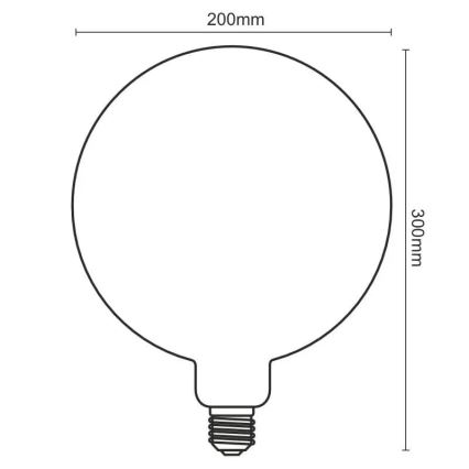 LED elektros lemputė FILAMENT SPIRAL VINTAGE G200 E27/4W/230V 2000K