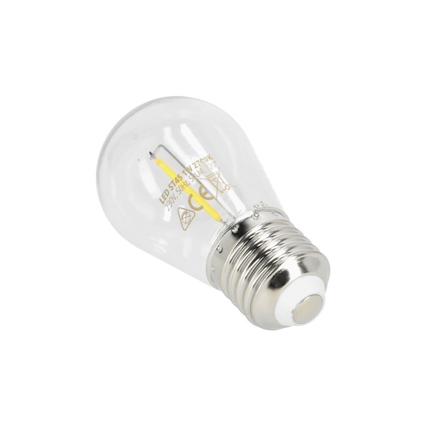 LED elektros lemputė FILAMENT ST45 E27/1W/230V 2700K