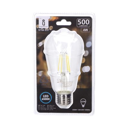 LED elektros lemputė FILAMENT ST64 E27/4W/230V 6500K - Aigostar