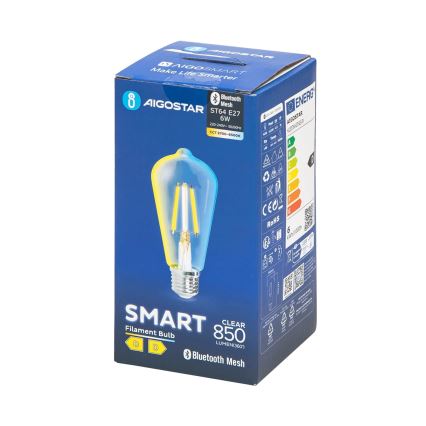 LED pritemdoma elektros lemputė FILAMENT MESH Išmanus ST64 E27/6W/230V 2700-6500K - Aigostar