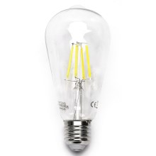 LED elektros lemputė FILAMENT ST64 E27/6W/230V 6500K - Aigostar