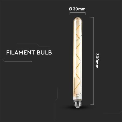 LED elektros lemputė FILAMENT T30 E27/7W/230V 2200K
