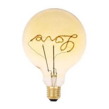 LED elektros lemputė FILAMENT VINTAGE LOVE G125 E27/2W/230V 2000K