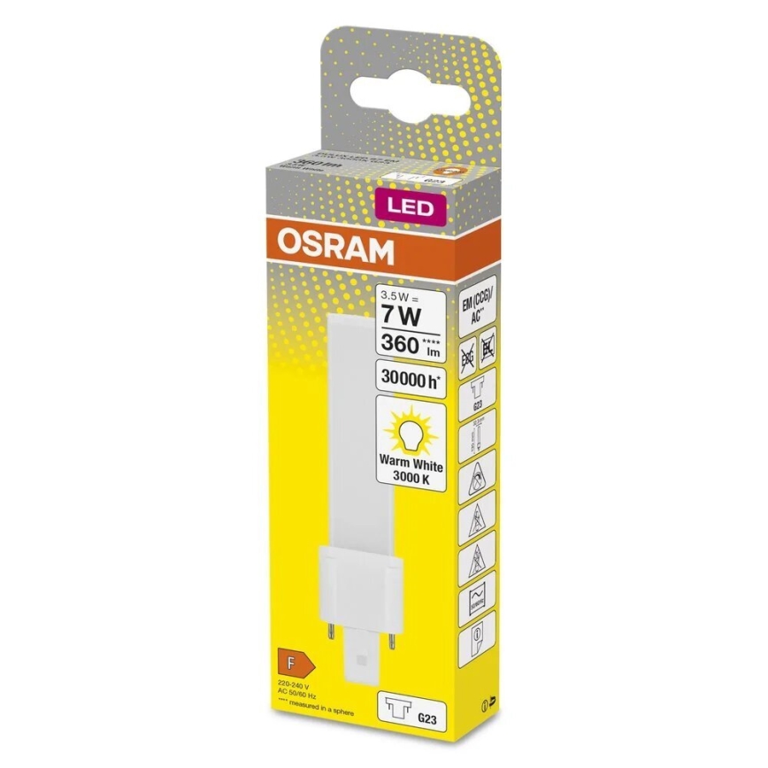 LED elektros lemputė G23/3,5W/230V 3000K - Osram