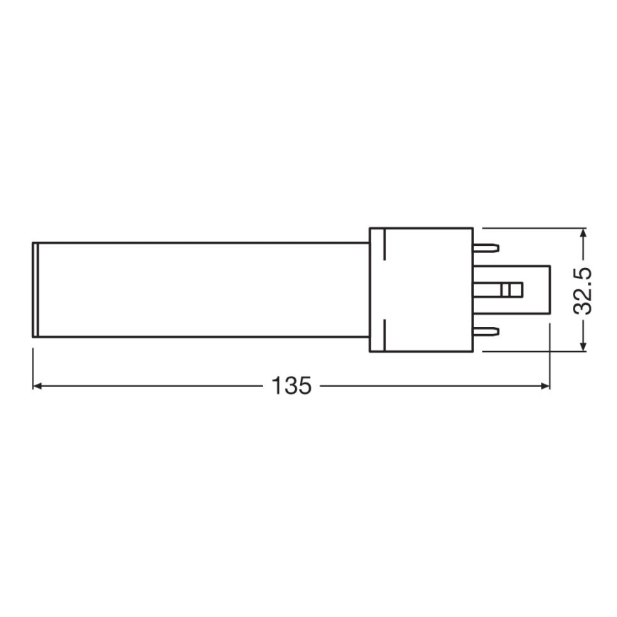 LED elektros lemputė G23/3,5W/230V 3000K - Osram
