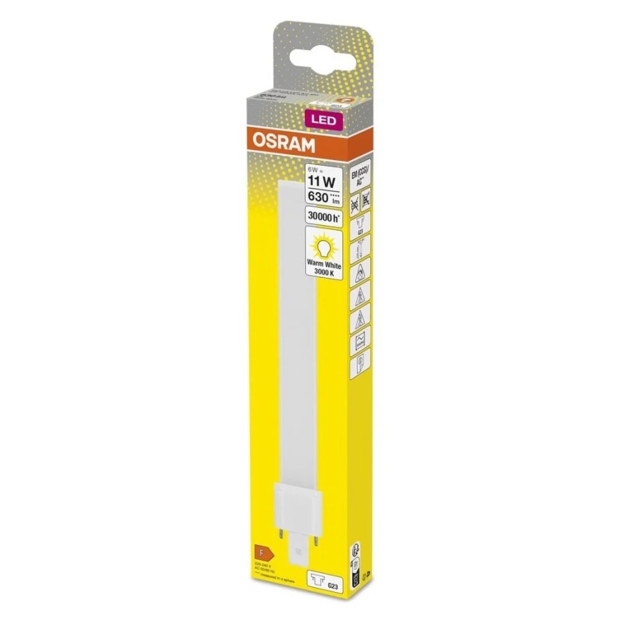 LED elektros lemputė G23/6W/230V 3000K - Osram