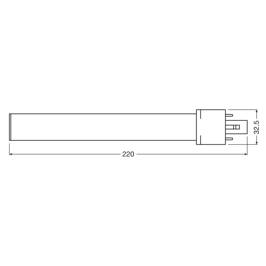 LED elektros lemputė G23/6W/230V 3000K - Osram
