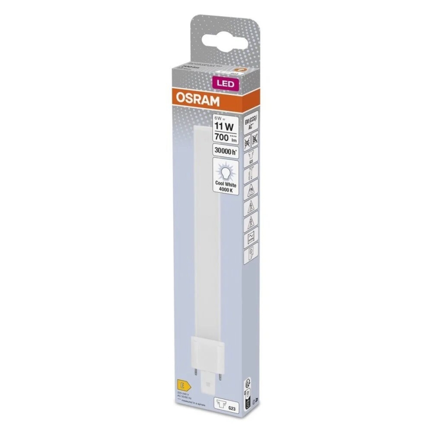 LED elektros lemputė G23/6W/230V 4000K - Osram