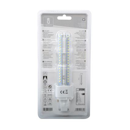 LED elektros lemputė G24D-3/12W/230V 6500K - Aigostar