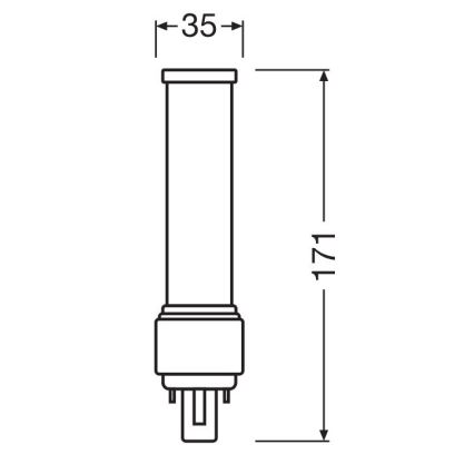 LED elektros lemputė G24d-3/9W/230V 4000K - Osram