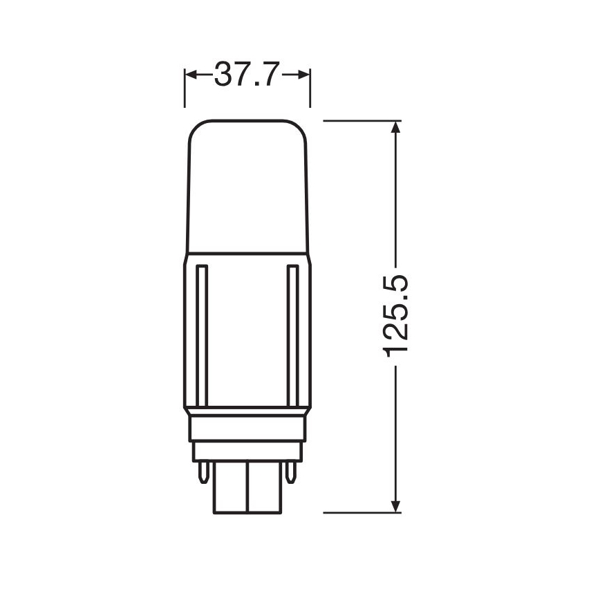 LED elektros lemputė G24d/9,5W/230V 3000K - Osram