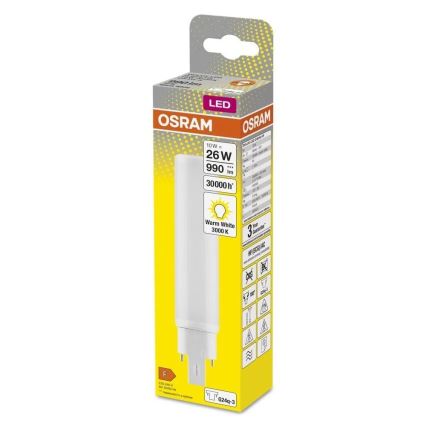 LED elektros lemputė G24q-3/10W/230V 3000K - Osram