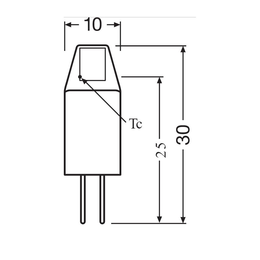LED elektros lemputė G4/10W/12V 2700K - Osram