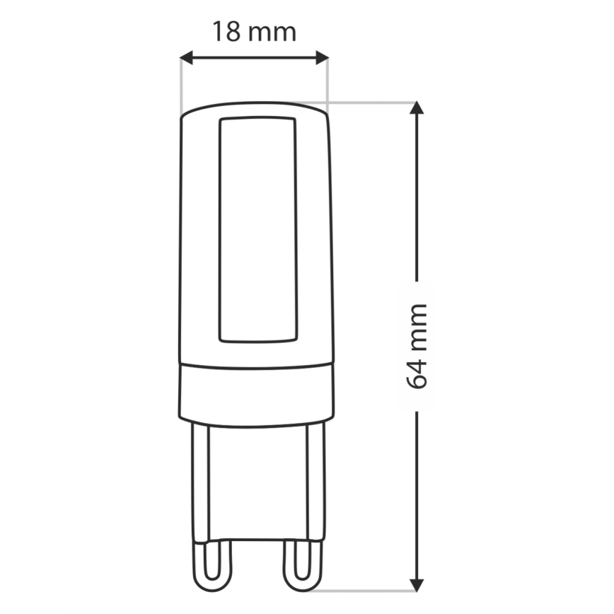 LED elektros lemputė G9/10W/230V 4200K