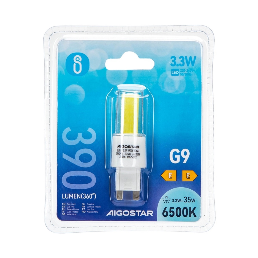 LED elektros lemputė G9/3,3W/230V 6500K - Aigostar