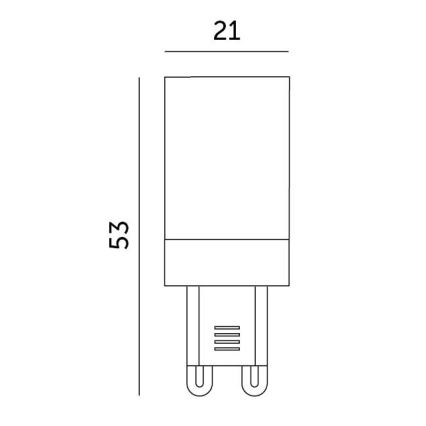 LED elektros lemputė G9/3W/230V 3000K 100°