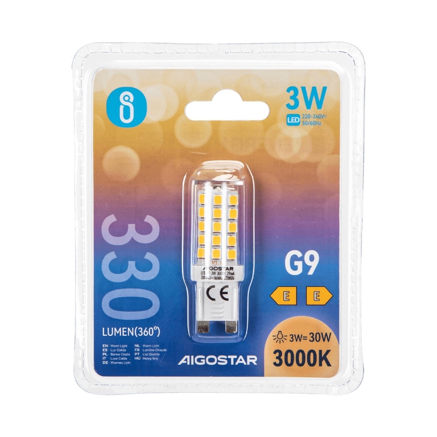 LED Elektros lemputė G9/3W/230V 3000K - Aigostar
