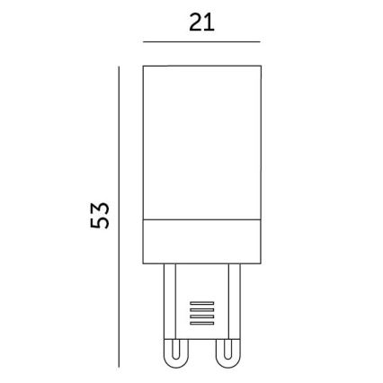 LED elektros lemputė G9/3W/230V 6000K 100°