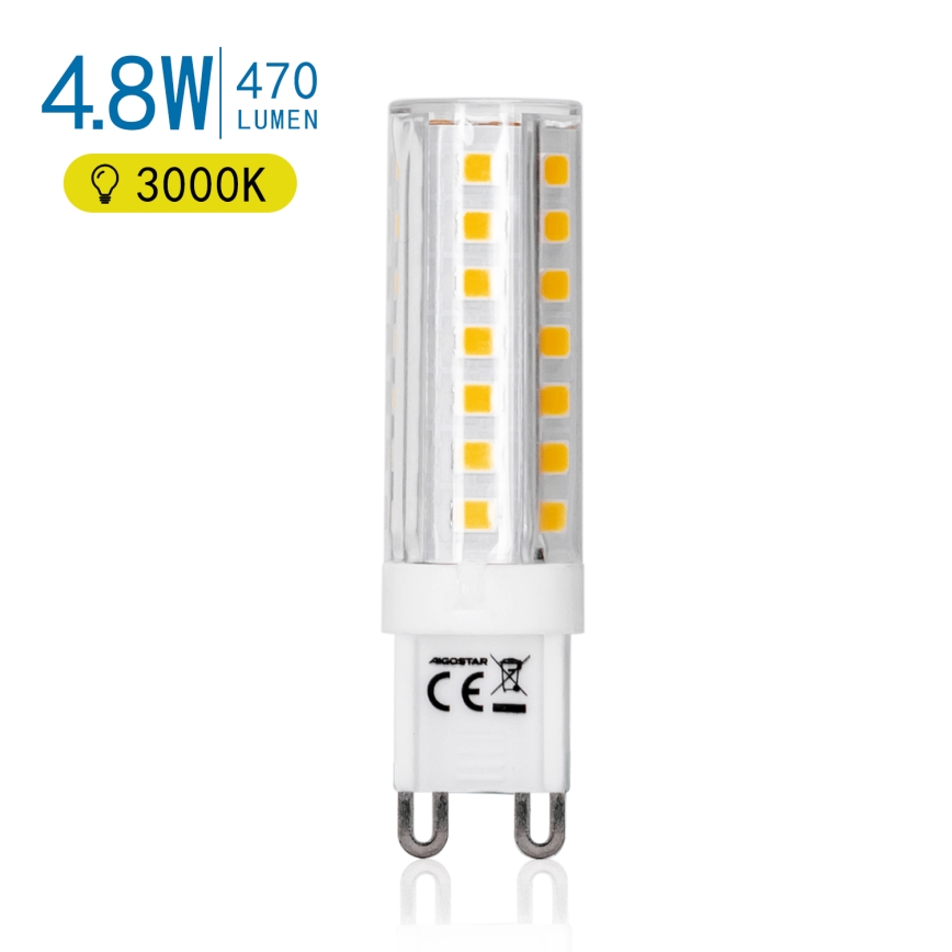 LED elektros lemputė G9/4,8W/230V 3000K - Aigostar