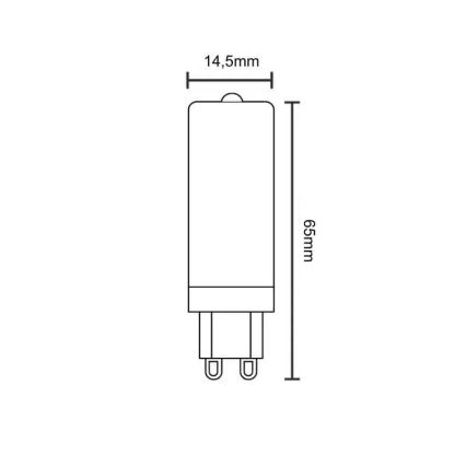 LED elektros lemputė G9/4W/230V 2800K