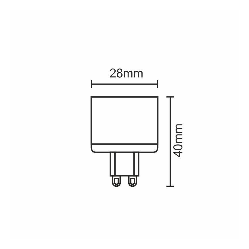 LED elektros lemputė G9/5W/230V 2800K