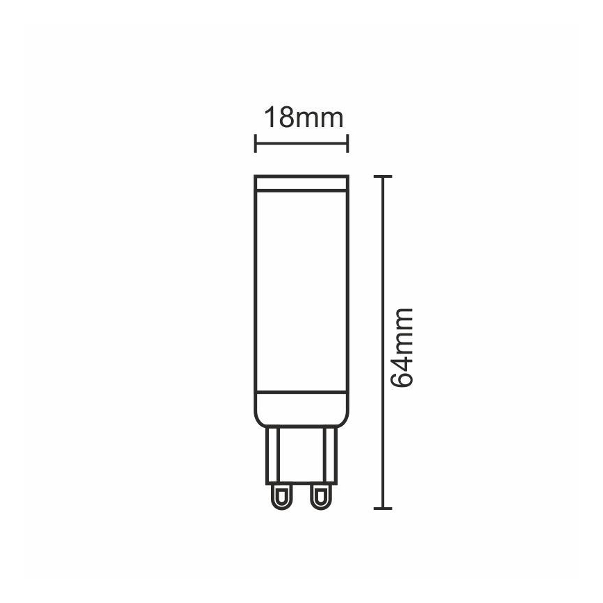 LED elektros lemputė G9/7W/230V 2800K