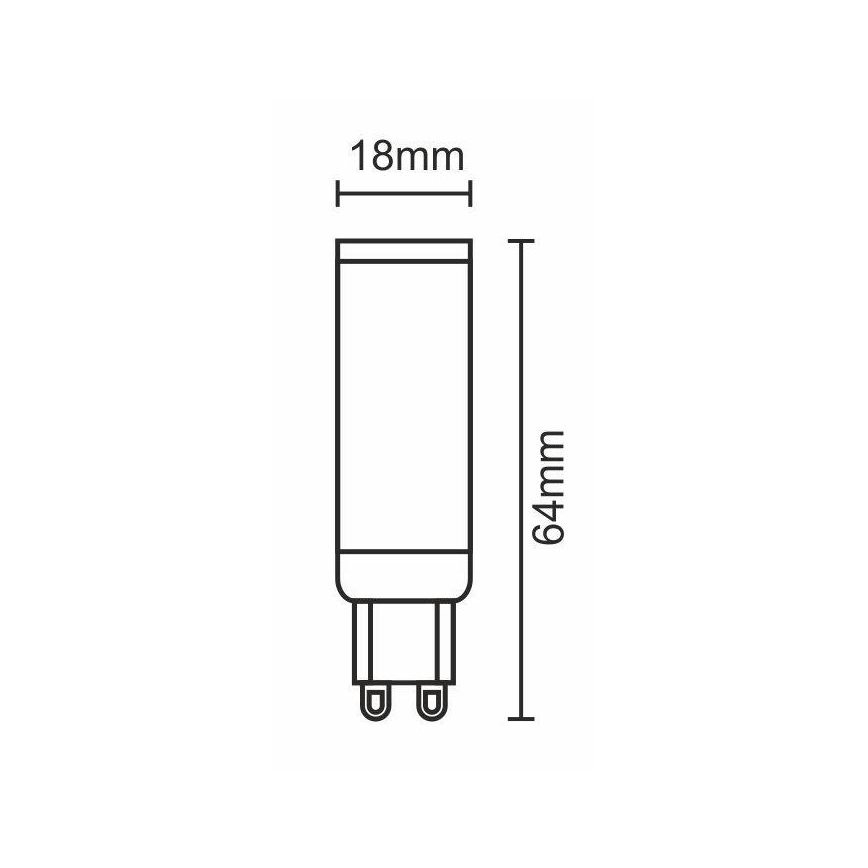 LED elektros lemputė G9/7W/230V 6000K
