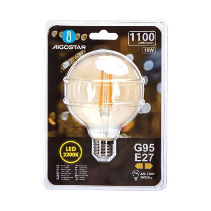 LED elektros lemputė G95 E27/10W/230V 2200K - Aigostar