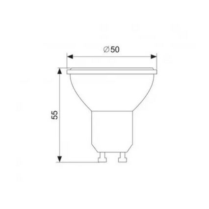 LED elektros lemputė GU10/1,5W/230V 4000K