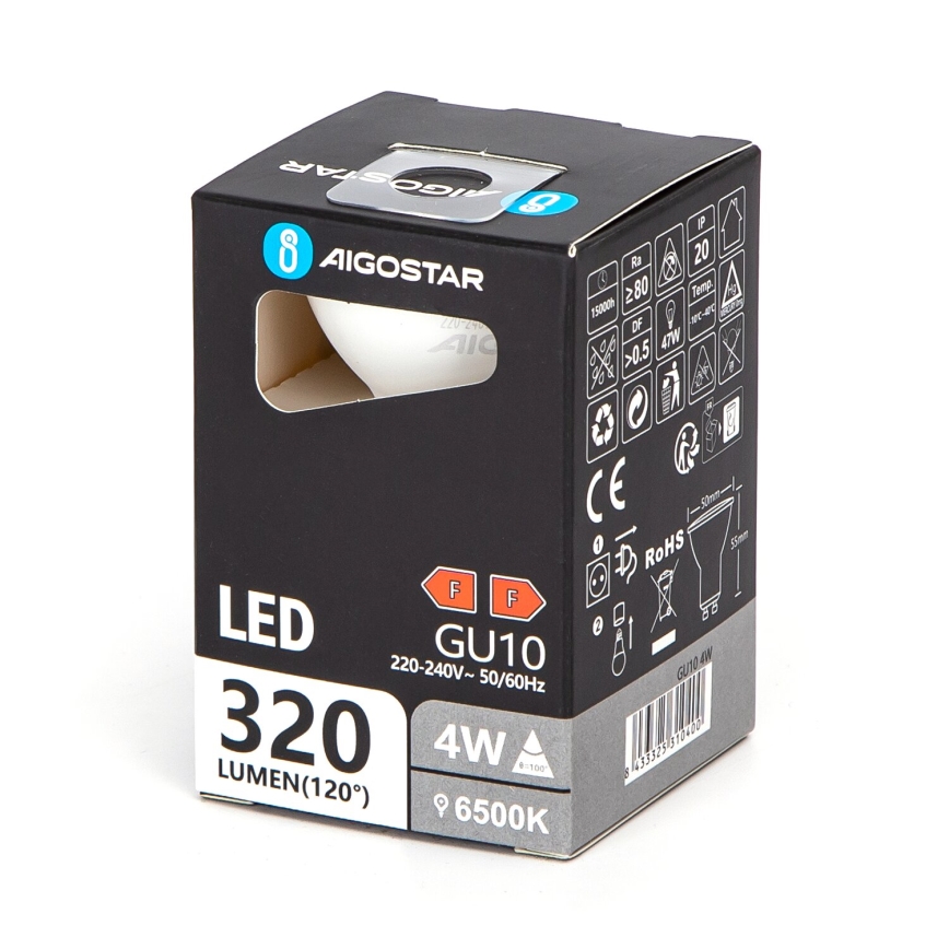 LED elektros lemputė GU10/4W/230V 6500K - Aigostar