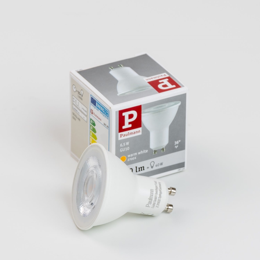 LED elektros lemputė GU10/6,5W/230V 2700K - Paulmann 28720