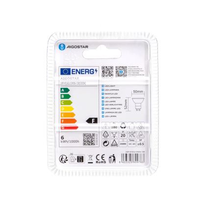 LED elektros lemputė GU10/6W/230V 3000K - Aigostar
