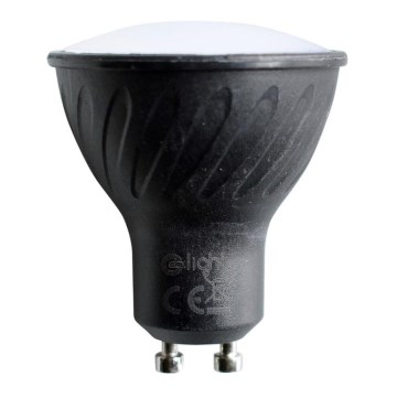 LED elektros lemputė GU10/6W/230V 3000K juoda