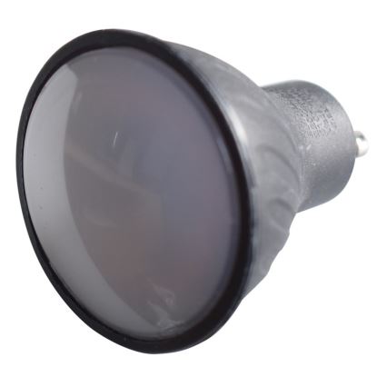 LED elektros lemputė GU10/6W/230V 3000K juoda