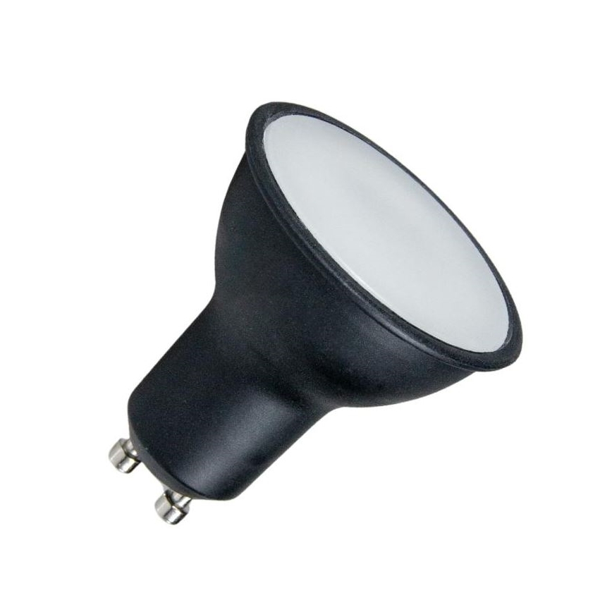 LED elektros lemputė GU10/6W/230V 3000K juoda