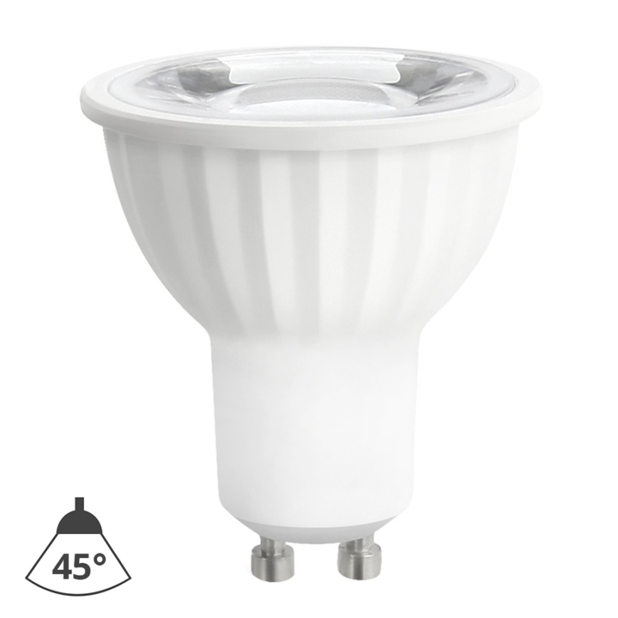 LED elektros lemputė GU10/6W/230V 4000K 45° balta