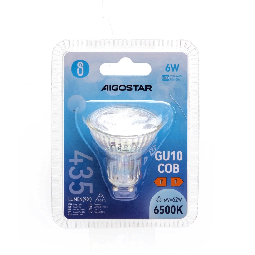 LED elektros lemputė GU10/6W/230V 6500K - Aigostar