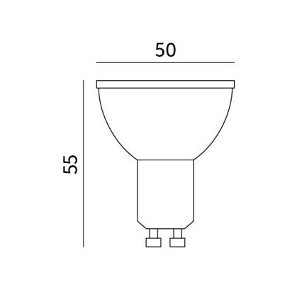 LED elektros lemputė GU10/8,5W/230V 3000K