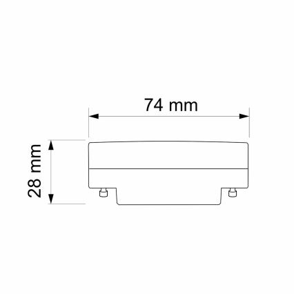 LED elektros lemputė GX53/6W/230V 4000K