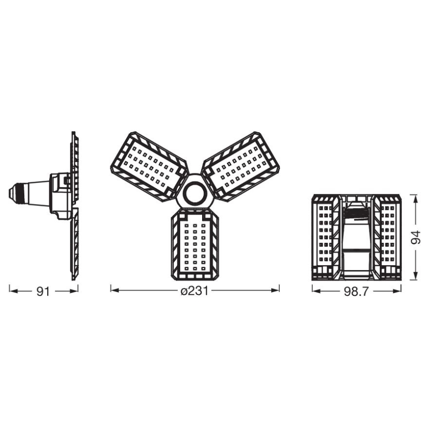 LED elektros lemputė HIGHBAY E27/17W/230V 4000K - Ledvance
