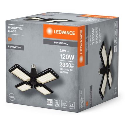 LED elektros lemputė HIGHBAY E27/23W/230V 4000K - Ledvance