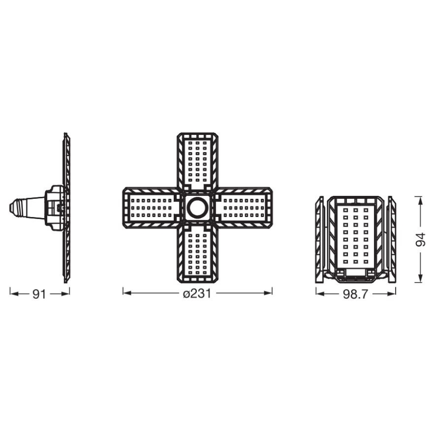 LED elektros lemputė HIGHBAY E27/23W/230V 4000K - Ledvance