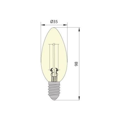 LED elektros lemputė LEDSTAR CLASIC E14/5W/230V 3000K