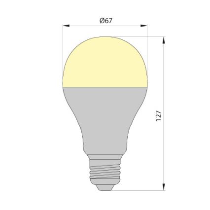 LED elektros lemputė LEDSTAR ECO E27/10W/230V 3000K