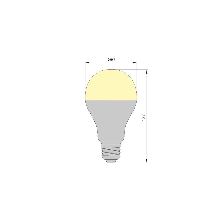LED elektros lemputė LEDSTAR ECO E27/12W/230V
