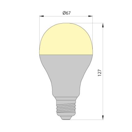 LED elektros lemputė LEDSTAR ECO E27/12W/230V